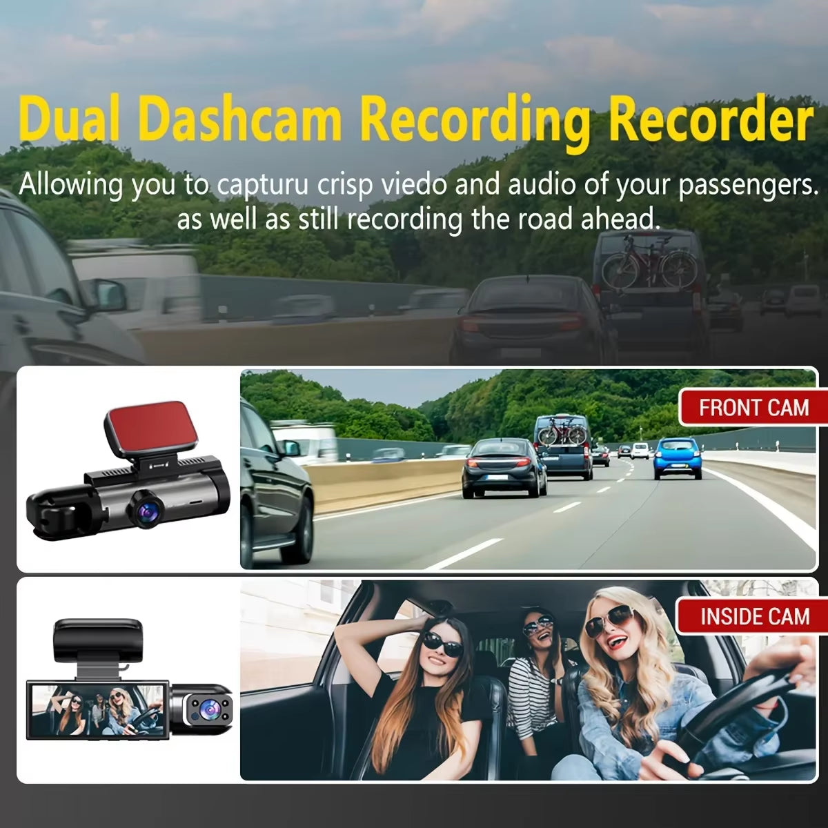 Smart Dual View Dash Cam