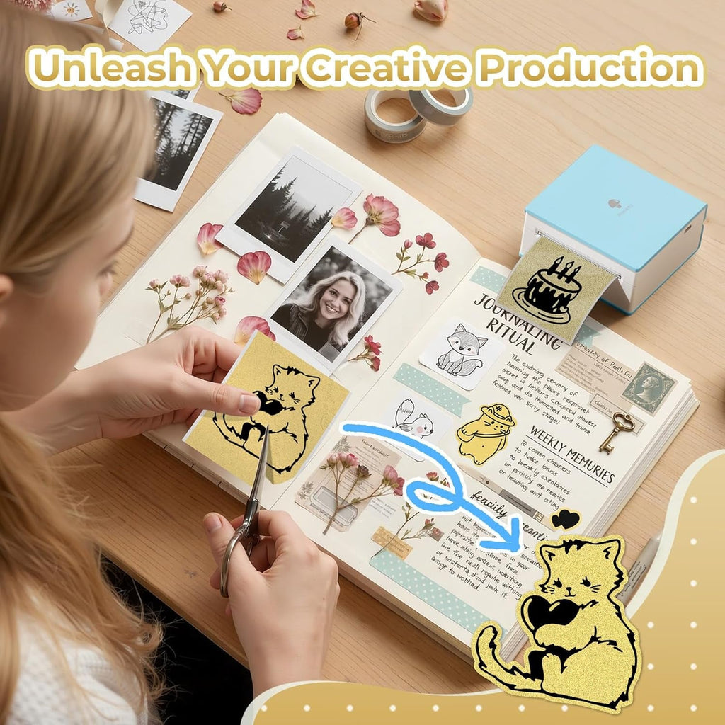 Golden Printable Sticker Paper