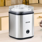【Summerfinds】Vevor Ice Cream Maker, 2.11 Qt. Large Capacity, Electric Automatic Ice-Cream Machine, with Easy Operation & Cleaning, Stainless Steel Shell, for Homemade Frozen Yogurt, Fruit Sorbet, Gelato, Silver