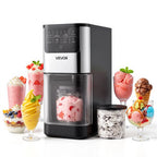 【Summerfinds】Vevor Ice Cream Maker, 2.11 Qt. Large Capacity, Electric Automatic Ice-Cream Machine, with Easy Operation & Cleaning, Stainless Steel Shell, for Homemade Frozen Yogurt, Fruit Sorbet, Gelato, Silver
