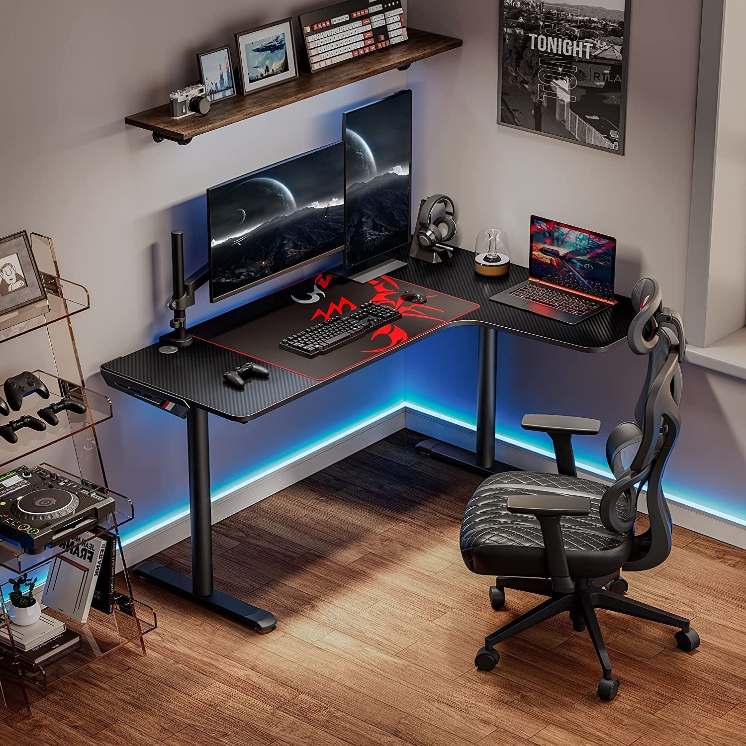 Ultimate Gamer's Corner Desk