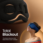 Sleeping Headphones Eye Mask, Sleep Mask with Bluetooth Headphones 3D Eye Mask Wireless Music Cotton Sleep Cover for Side Sleepers Nap Insomnia Air Travel Meditation Gifts for Unisex