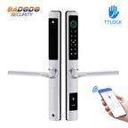 Waterproof Smart Lock – Fingerprint, Password & Card Access for Sliding Doors