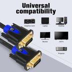 VGA Cable, VGA to VGA HD15 Monitor Cable for PC Laptop TV Projector-3Feet